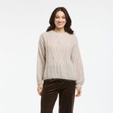 Italian Star | Cable Mohair Knit - Cream