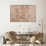Body Painting Ceremony, Mocha Tones Canvas Print 135x90cm