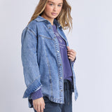 Foxwood | Ace Over Shirt - Mid Blue