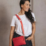 Black Caviar Designs | Tribeca Quilted Kiara Bag - Red