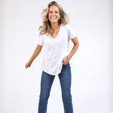 Elm | Pima Vee Tee - White