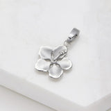 Zafino | Hibiscus Flower Charm - Silver