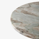Sutton Side Table - Antique gold base with marble top