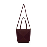 Black Caviar Designs | Renee 3pc Suedette Handbag - Burgundy