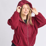 Elm | Freedom Quilted Fleece Jacket - Zinfandel