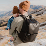 OiOi | Multitasker Nappy Backpack - Black Faux Leather