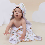 Snuggle Hunny | Organic Hooded Baby Towel - Farm