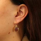 Zafino | Lucy Earring - Strawberry Quartz