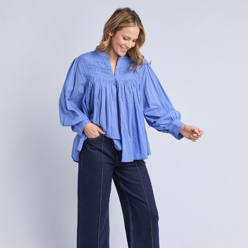 Elm | Montana Blouse - Cornflower