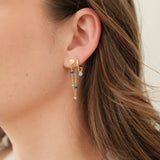 Zafino | Emery Earring - Blue/Gold