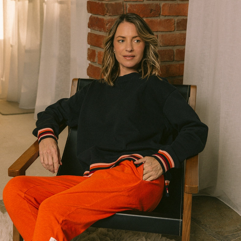 Elm | Lili Fleece Crew - Navy