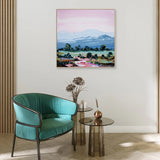 Magenta River, Style B Canvas Print 100x100cm
