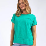 Foxwood | Throw On S/S Tee - Bright Green