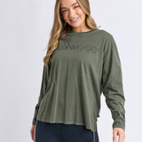 Foxwood | Simplified Long Sleeve Tee - Khaki