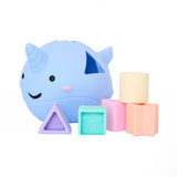 Jellystone Designs | Narwhal Shape Sorter - Pastel