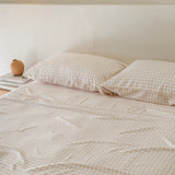 Mulberry Threads | Bamboo Sheet Set - Oat Gingham