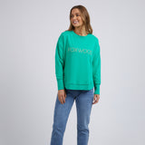 Foxwood | Simplified Metallic Crew - Bright Green