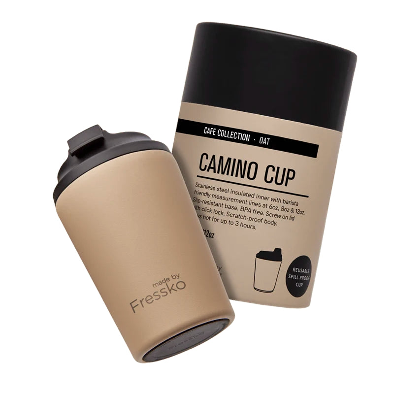 Made By Fressko | Oat CAMINO Stainless Steel Reusable Cup 340ml