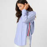 Stella + Gemma | Casino Shirt - Blue/White Stripe