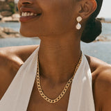 Fairley | Antique T-Bar Crystal Necklace