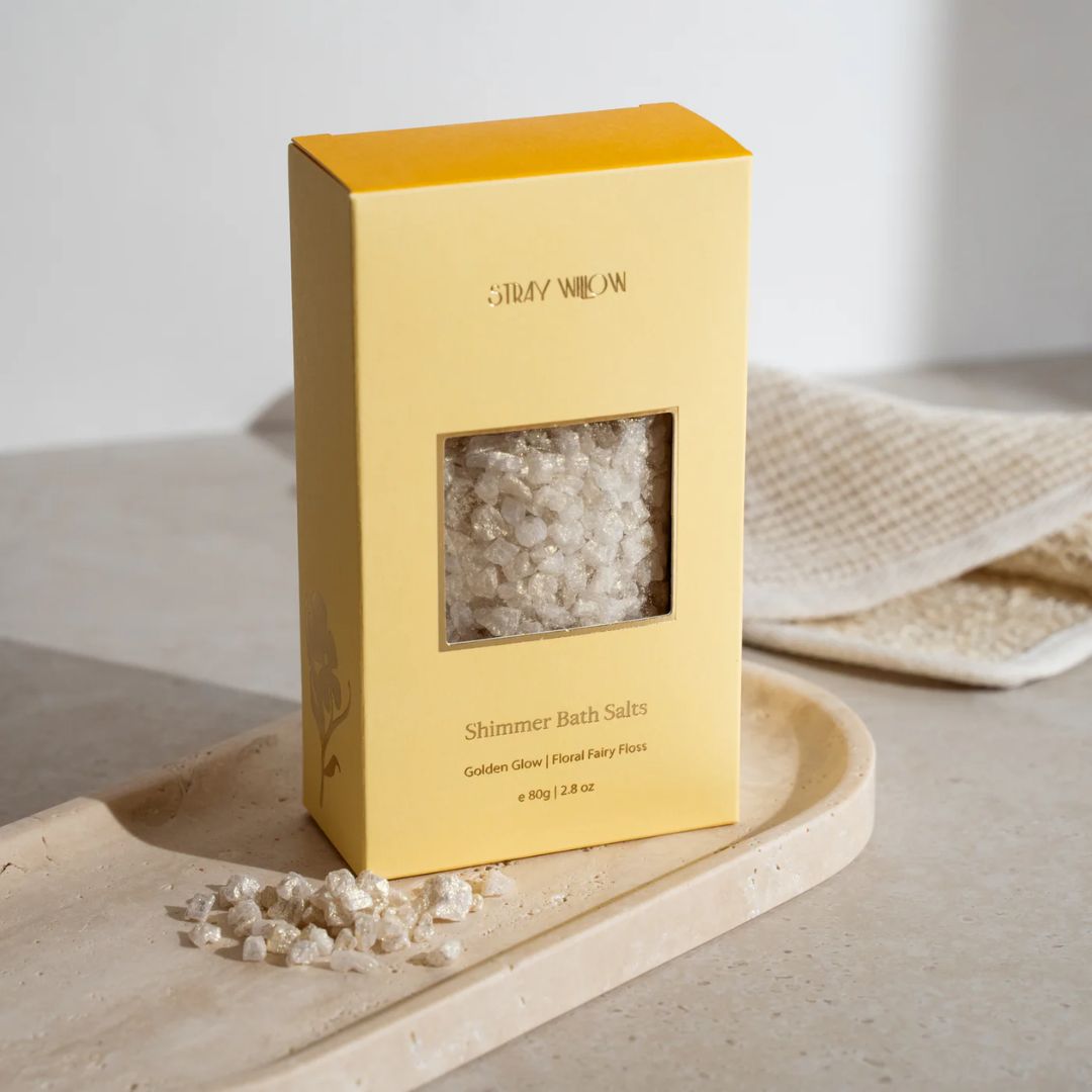 Stray Willow | Shimmer Bath Salts - Golden Glow