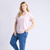 Elm | Pima Vee Tee - Pink Lady