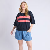 Elm | Nico Sweat - Navy & Sugar Coral