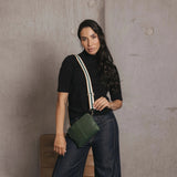 Black Caviar Designs | Kiara Crossbody/Clutch - Forest Green