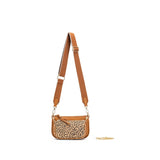 Black Caviar Designs | Sabie 2 Piece Crossbody Bag - Tan/Leopard