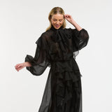 Urban Luxury | Ruffled Blouse - Black