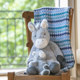Nana Huchy | Confetti Stripe Baby Blanket - Blue