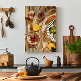 Mediterranean Lunch Canvas Print 70x100cm
