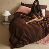 Hommey | Linen Quilt Cover - Brown Sugar