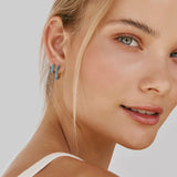 Fairley | Indigo Opal Midi Hoops