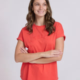 Stella + Gemma | Soho Cuff Crew - Red Rotation