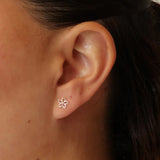 Zafino | Flower Stud Earring - 925 Sterling Silver