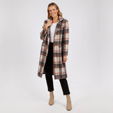 Foxwood | Westward Coat - Rust/Tan Check