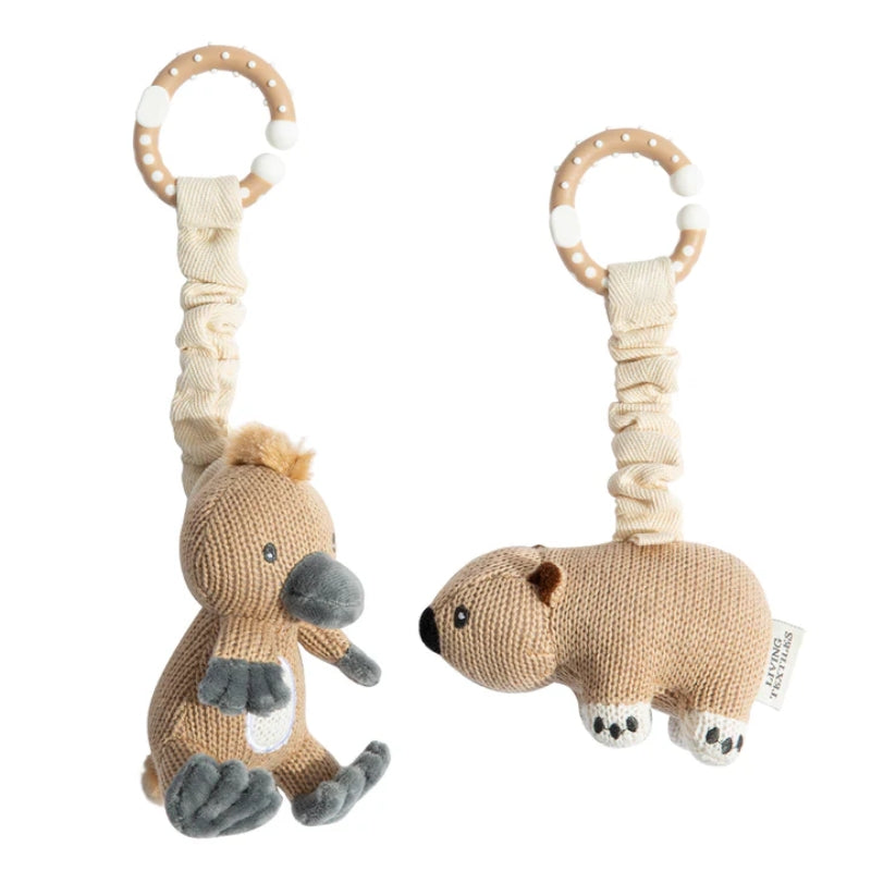 Stroller Toy 2pk - Platypus & Wombat