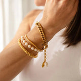Greenwood Designs | Ophelia Bracelet - Gold & Pearl