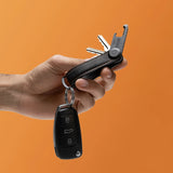 Orbitkey | Key Organiser Crazy Horse + Multi-Tool v2 Set - Black