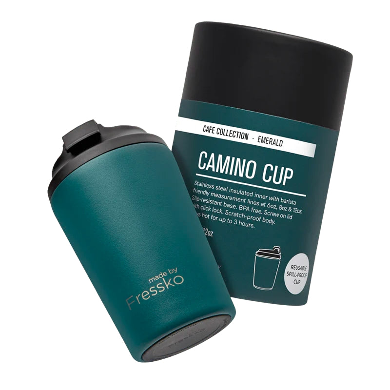 Made By Fressko | Emerald CAMINO Stainless Steel Reusable Cup 340ml