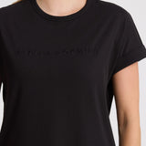 Stella + Gemma | Soho Cuff Crew - Black Embroidered Logo
