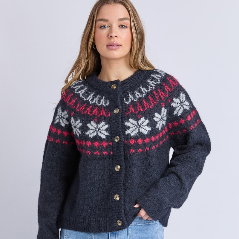 Foxwood | Verbier Knit Crew - Dark Sapphire