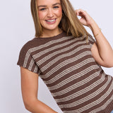 Foxwood | Cleo Knit Top - Chocolate