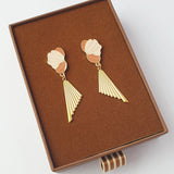 Middle Child | Boa Earrings - Macadamia/Pleat