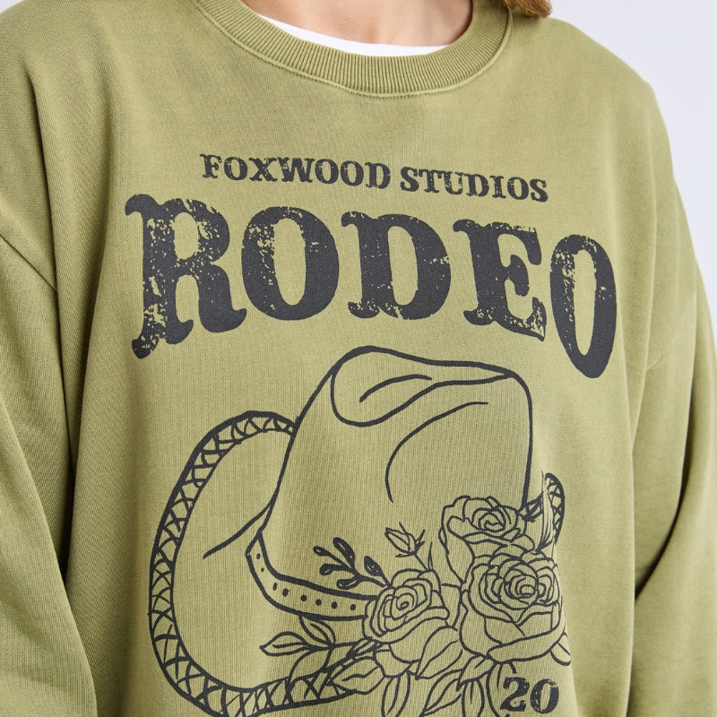 Foxwood |  Western Rose Crew - Fern Green