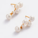 Zafino | Luna Pearl Earring - Gold