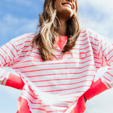 Foxwood | Simplified Stripe Crew - Neon Pink