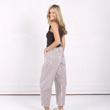 Carter Barrel Jeans - Chocolate Stripe