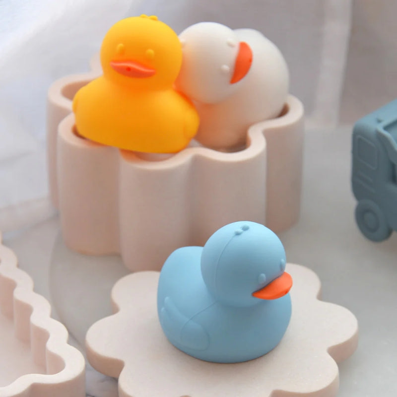 Silicone Squeezy Bath Toys 3pc - Duck